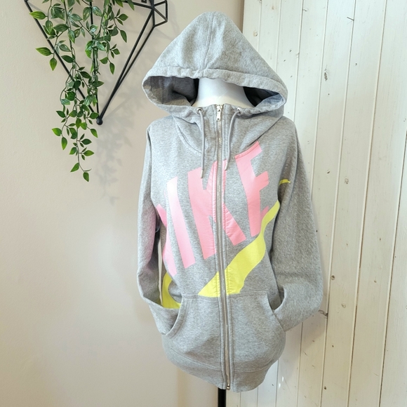 NIKE | RETRO GRAPHIC ZIPPERED FRONT HOODIE sport grey medium - Picture 2 of 13